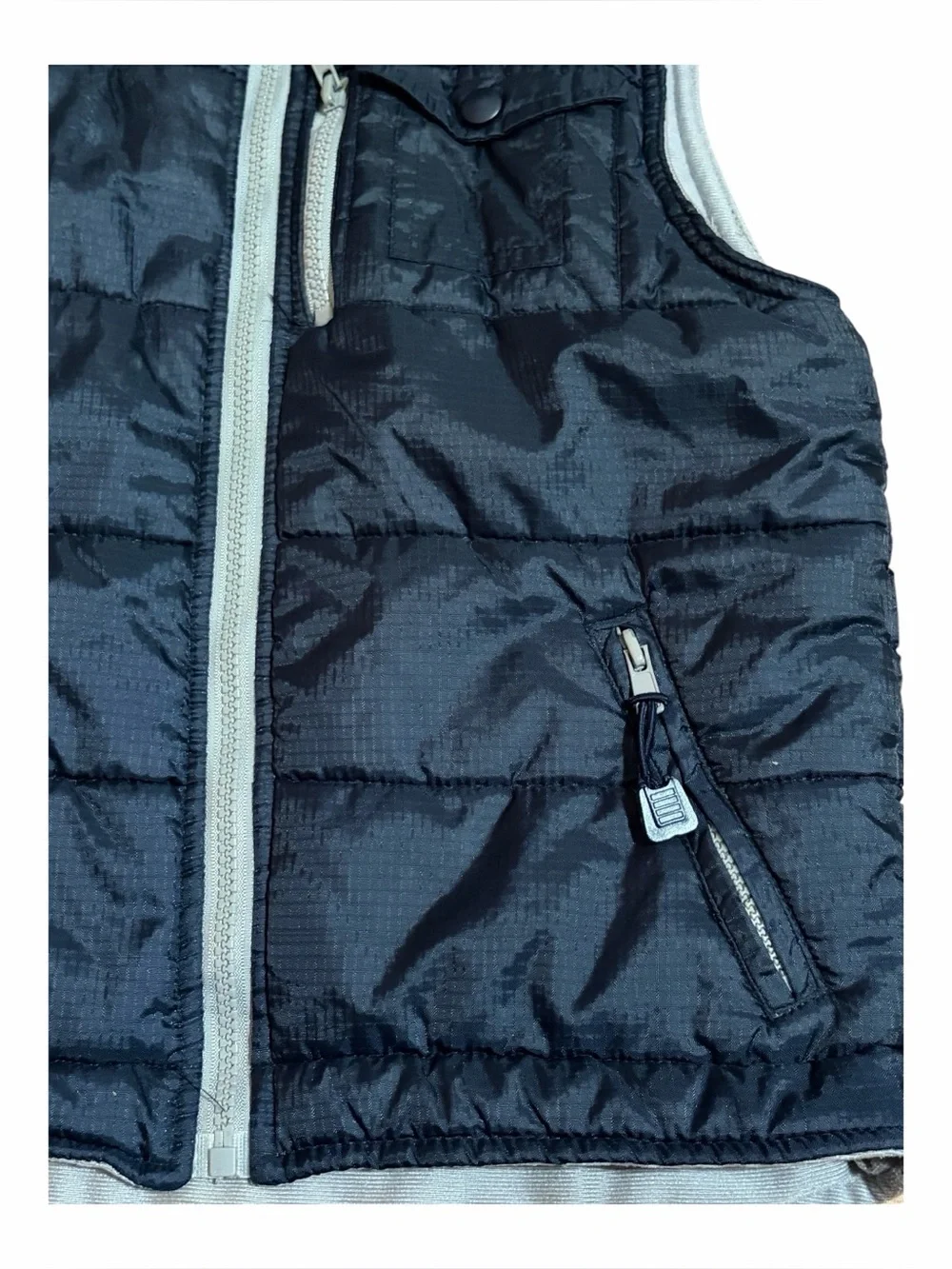 SPORTRAX ACTIVE GEAR Dark Blue Quilted Puffy Vest Zip Up Boys Size 5